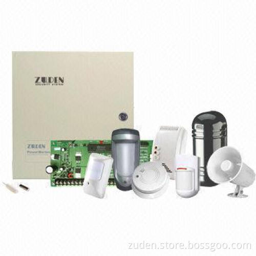 Central Monitoring Alarm System with Keypad, PIR Motion Sensor, Siren, Gas Detector, Door sensor